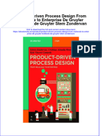 Product Driven Process Design From Molecule To Enterprise de Gruyter Textbook de Gruyter Stem Zondervan Online Ebook Texxtbook Full Chapter PDF