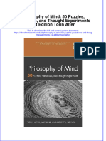 Philosophy of Mind 50 Puzzles Paradoxes and Thought Experiments 1St Edition Torin Alter Online Ebook Texxtbook Full Chapter PDF