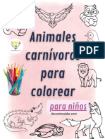 Animales Carnivoros para Colorear 1