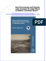 Reinterpreting Chronology and Society at The Mortuary Complex of Jebel Moya Sudan 1St Edition Jonathan Brass Online Ebook Texxtbook Full Chapter PDF