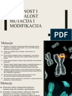 Korisnost I Učestalost Mutacija I Modifikacija