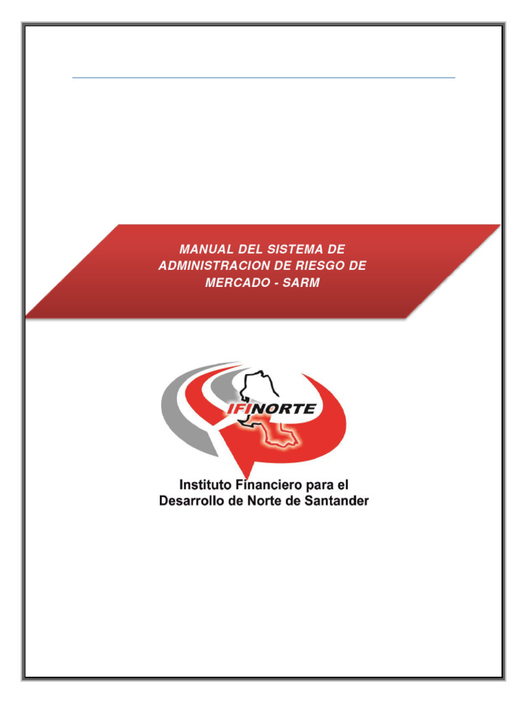 Manual de Riesgo de Mercado SARM | PDF | Auditoría | Desviación Estándar