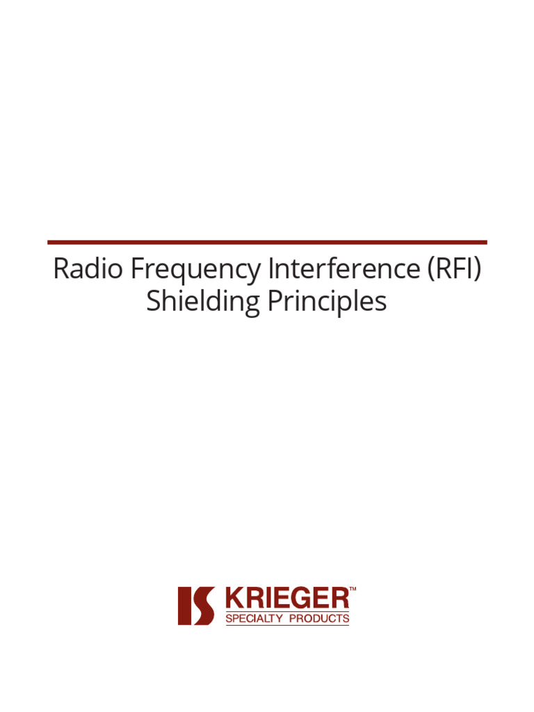 RF Shielding: A Guide for Clients | PDF | Hertz | Electromagnetic ...