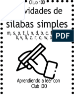 Cuaderno para Trabajar Silabas Simples 250 Paginas Parte1