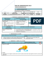 Sesion Plan Significado Del Arcoiris en La Comunidad