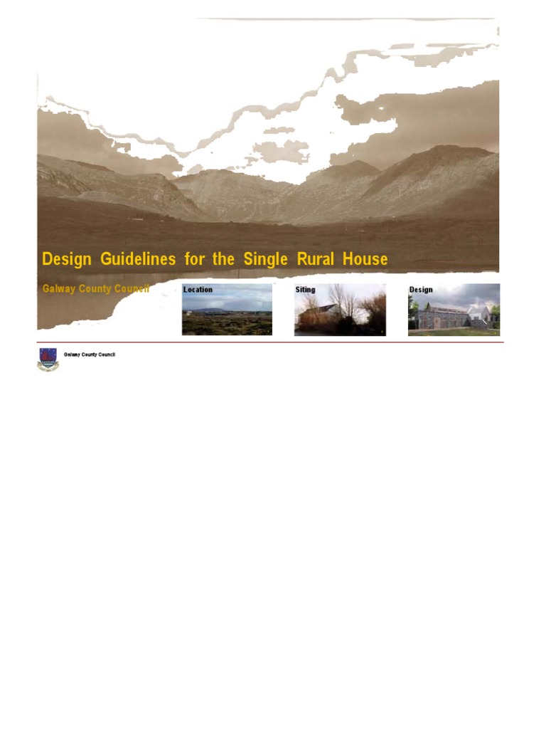 Galway Design Guidelines For Single Rural House | PDF | Home & Garden