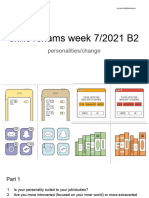 Skills4exams B2 Week 7 2021 Personalities Change