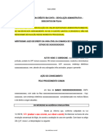 Inicial Bancário Dra Gabriela - Cartão RCC - Fraude Com Crédito e Desconto