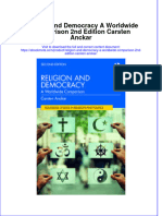 Ebook Religion and Democracy A Worldwide Comparison 2Nd Edition Carsten Anckar Online PDF All Chapter