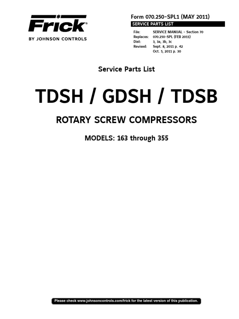 070 250 SPL1 TDSH TDSB 2011 05 Rev 10 5 11 PDF Bearing Mechanical 