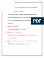 Cuestionario de La Electricidad Básica Automotriz