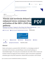 Vitexin and Isovitexin Delayed Ageing and Enhanced Stress-Resistance Through The Activation of The SKN-1/Nrf2 Signaling Pathway