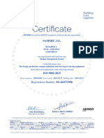 Certificado de Calidad ISO SAMMIC