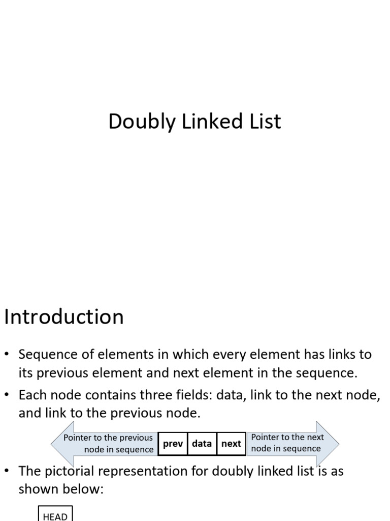Doubly and Circular Linked List | PDF | Pointer (Computer Programming ...