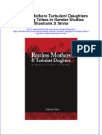 Ebook Restless Mothers Turbulent Daughters Situating Tribes in Gender Studies Shashank S Sinha Online PDF All Chapter