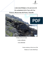 Aproximacion Micromorfologica A Los Procesos de Formacion de Yacimiento de La Cueva de Las Estacas, Buenavista Del Norte, Tenerife