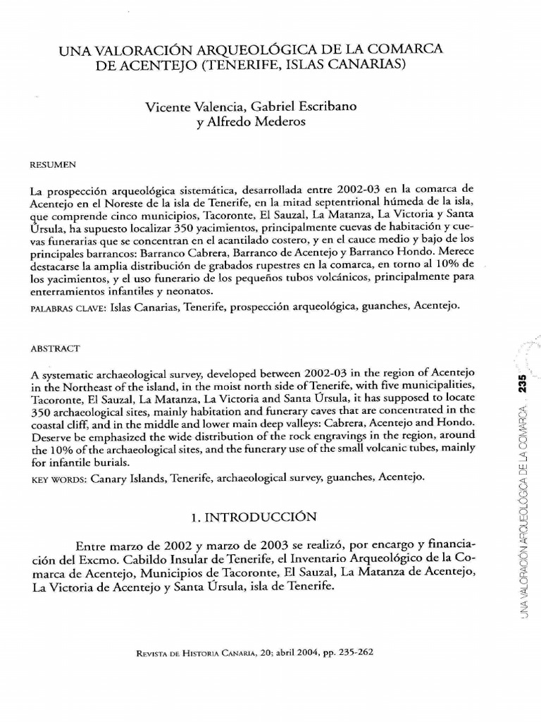 Una Valoracion Arqueologica de La Comarc | PDF