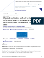 Effect of Probiotics On Body Weight and Body-Mass Index: A Systematic Review and Meta-Analysis of Randomized, Controlled Trials