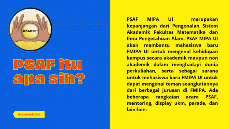 PSAF MIPA UI: Pengenalan Kampus FMIPA | PDF