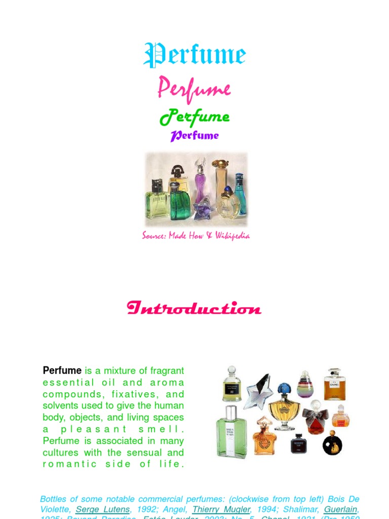 Introduction to Perfume History and Types | PDF