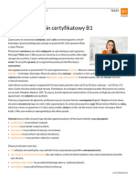 Pisanie Egzamin Certyfikatowy B1 PDF
