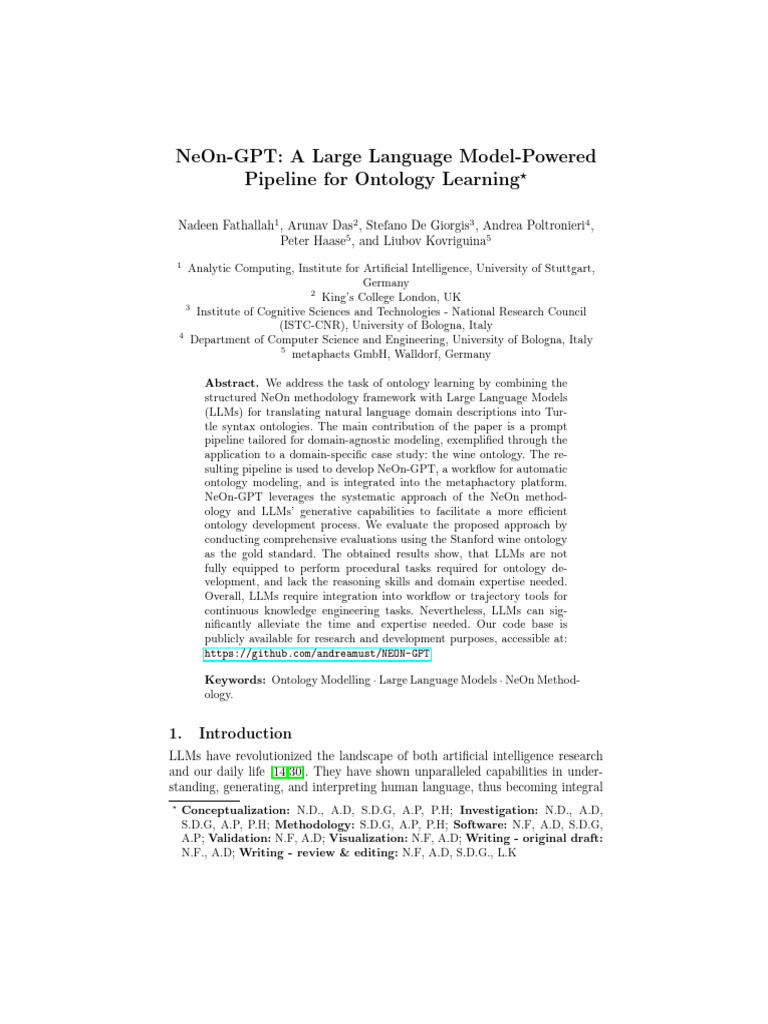 ESWC 2024 Paper 290 Download Free PDF Ontology (Information Science) Software Development