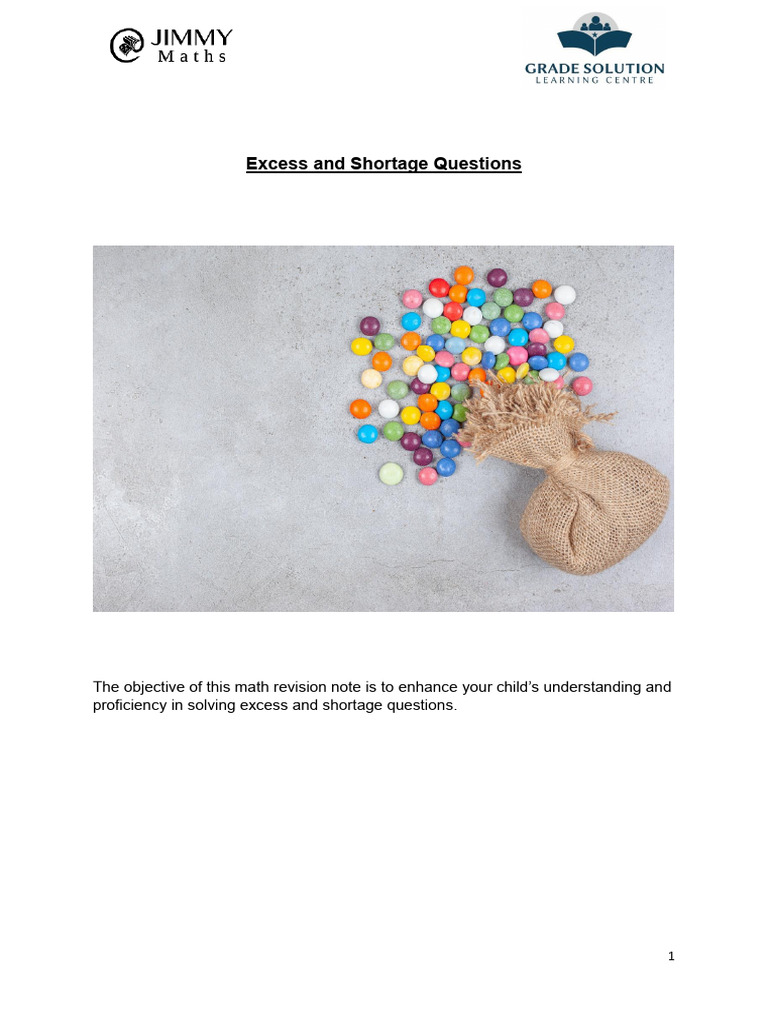 Excess and Shortage Questions | PDF | Career & Growth | Wellness