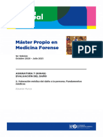 Valoracion Medica Del Dano A La Persona. Fundamentos Medicos