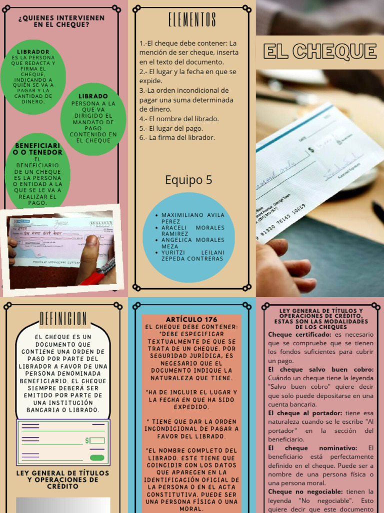 Cheque | Descargar gratis PDF | Cheque