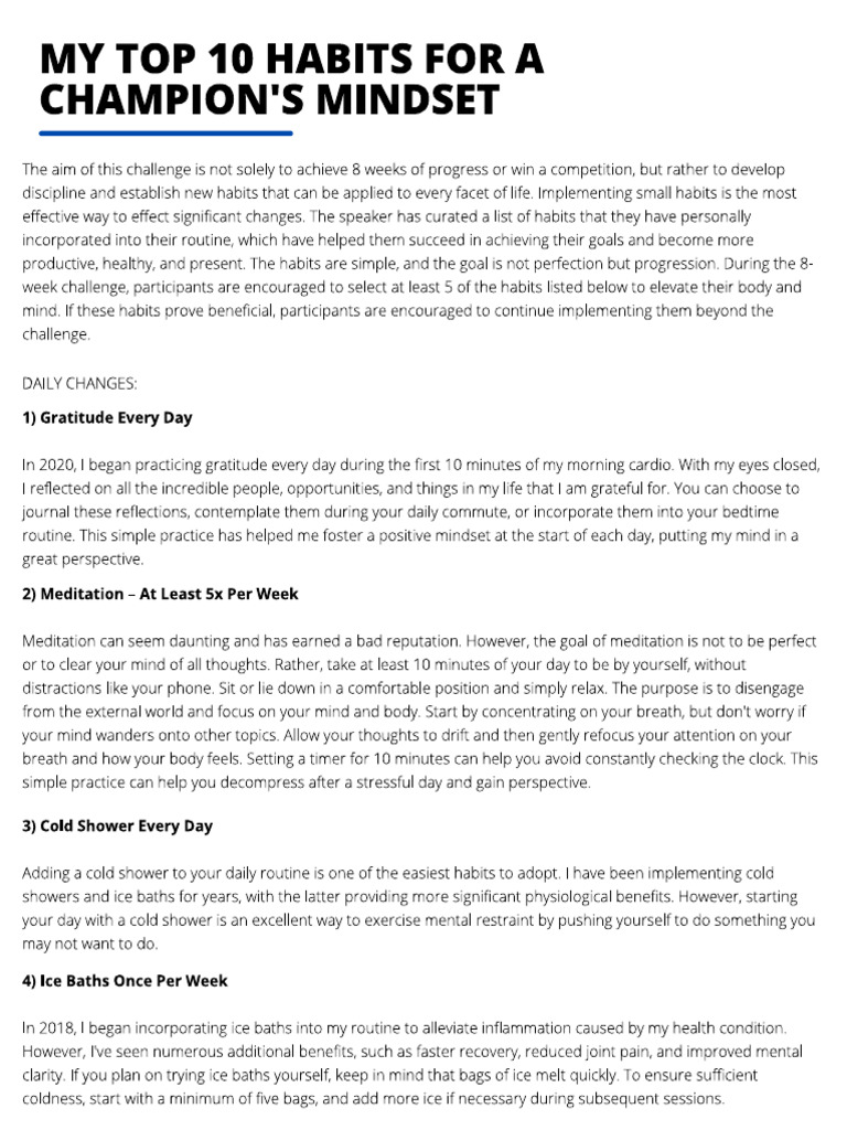10 Habits | PDF