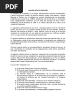 Acuerdo de Paz Firme y Duradera 1996 | PDF | Derechos humanos | Guatemala