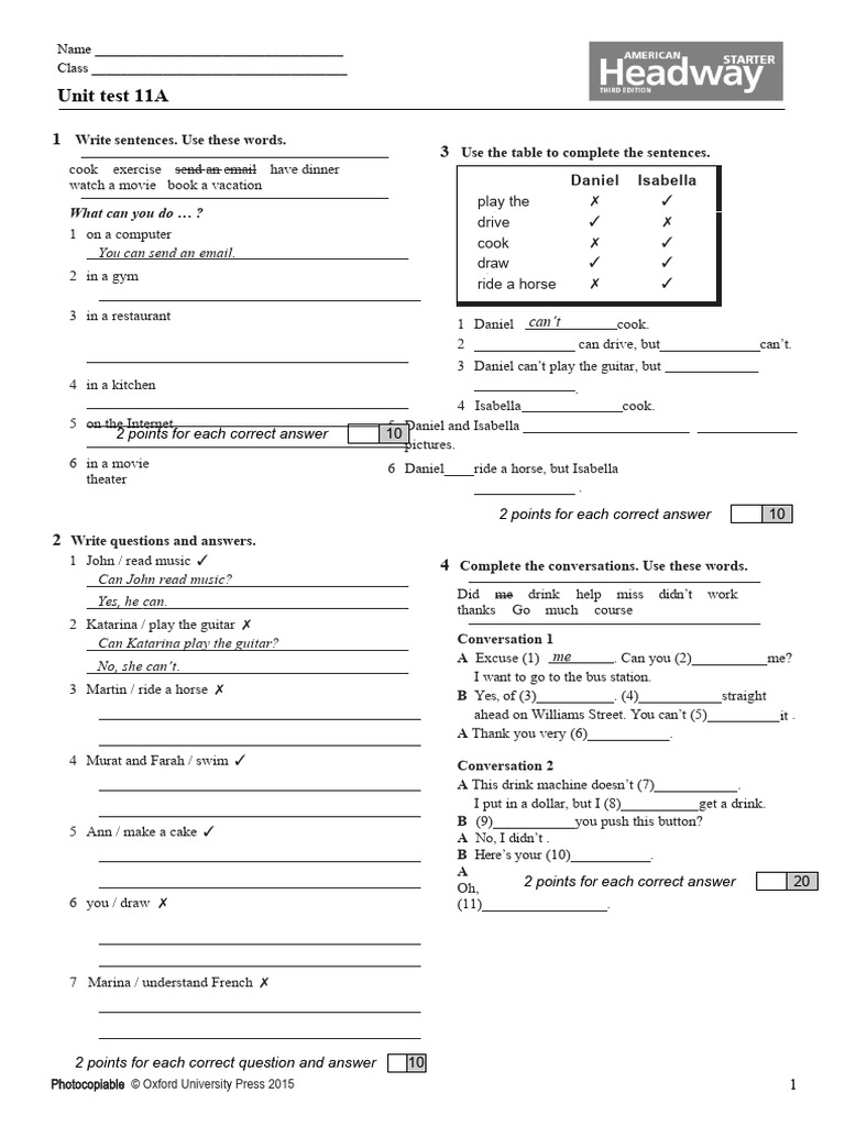 Ah3e L0 Unit Test 11a Pdf