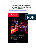 Ebook Routledge International Handbook of Visual Criminology 1St Edition Michelle Brown Editor Online PDF All Chapter
