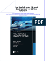 Ebook Rail Vehicle Mechatronics Ground Vehicle Engineering 1St Edition Spiryagin Online PDF All Chapter