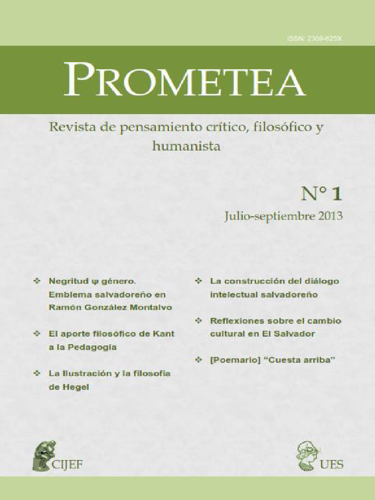 PROMETEA #1 (V. Digital) | PDF | Immanuel Kant | Pedagogía