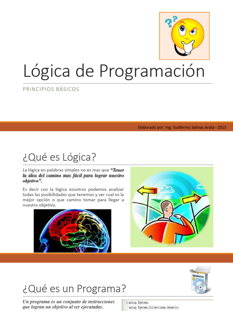 Fundamentos de Lógica de Programación | PDF | Lenguaje de programación ...