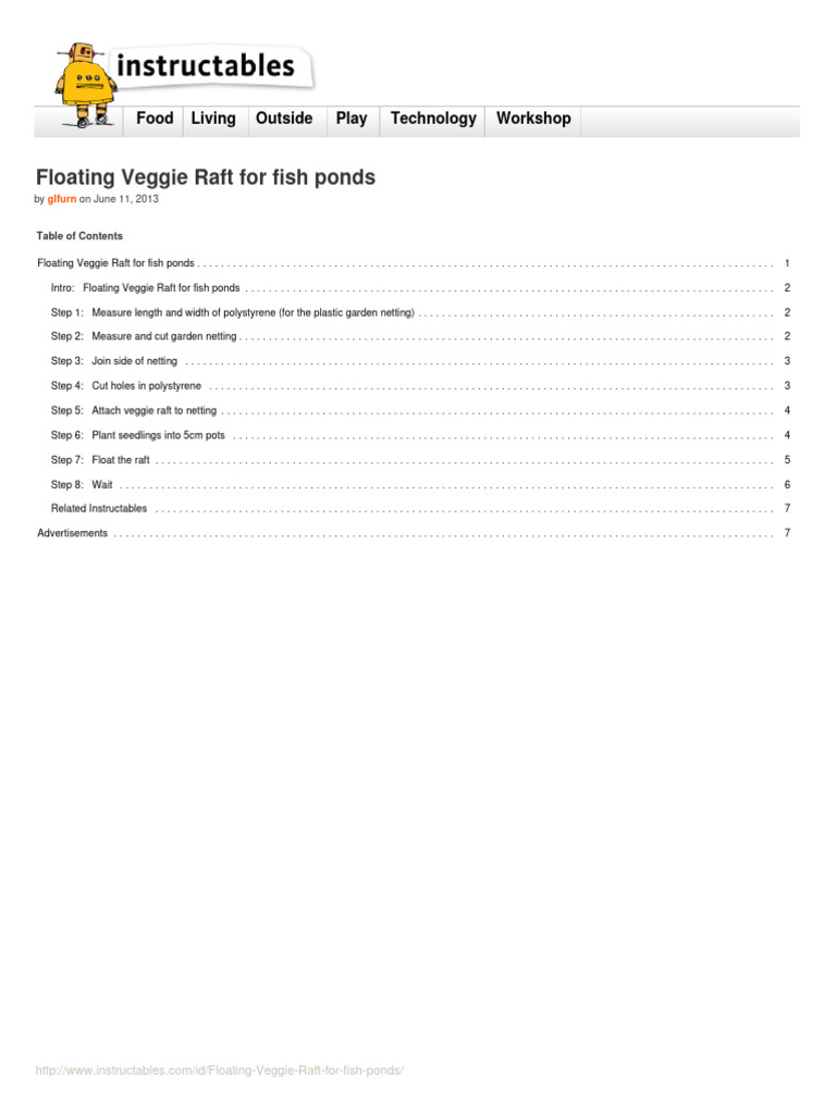 Floating Veggie Raft for Ponds Guide | PDF | Aquaponics | Agriculture