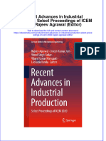 Ebook Recent Advances in Industrial Production Select Proceedings of Icem 2020 Rajeev Agrawal Editor Online PDF All Chapter