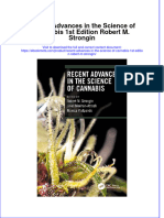 Ebook Recent Advances in The Science of Cannabis 1St Edition Robert M Strongin Online PDF All Chapter