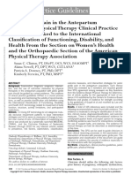 CPG - Women's Health and Orthopaedic Section's ICF-Based Clinical Practice Guidelines On Pelvic Girdle Pain in The Antepartum Population