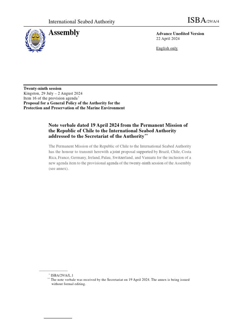 Marine Environment Protection Policy Proposal | PDF | United Nations ...