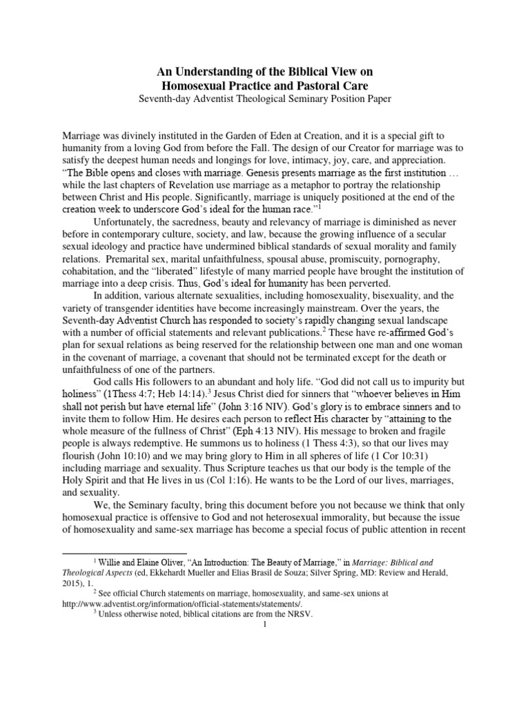 Biblical Perspectives on Homosexuality | PDF | Sodom And Gomorrah ...
