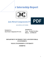 Prakash Gorchiya JMC Summer Internship Report