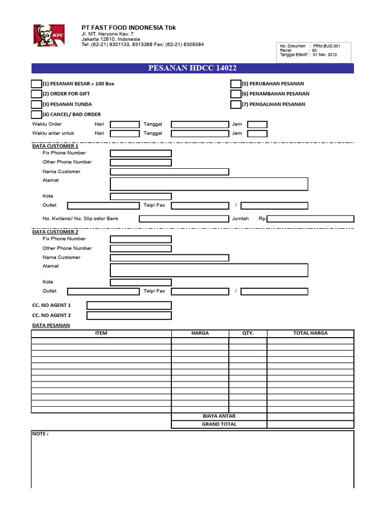 FRM OCC 007 Rekap Data Ultah Rev01 | PDF