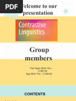 Contrastive Linguistics FULL