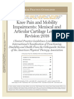 Knee Pain and Mobility Impairments 2018