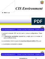 Chapter 7 Characteristics of CIS Environment Part 2