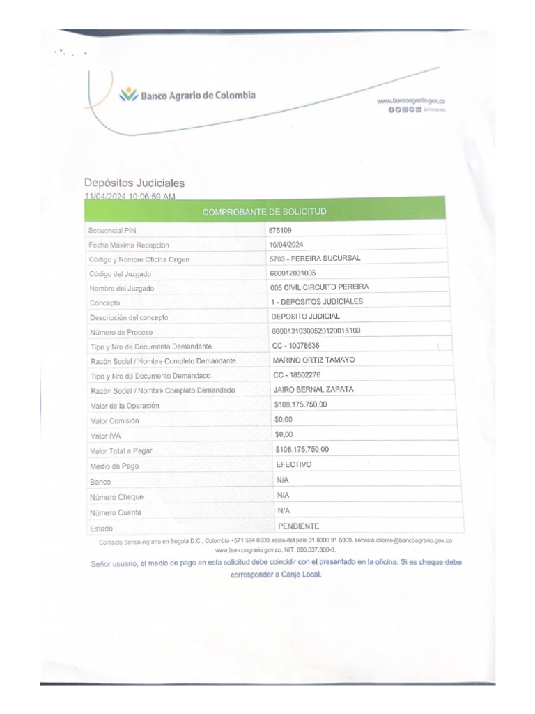 Banco Agrario de Colombia | PDF