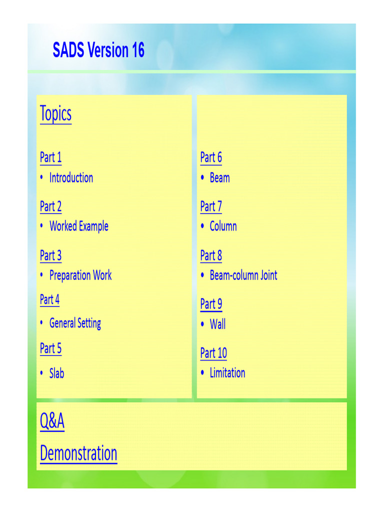 SADS 16: Structural Design Workflow | PDF | Beam (Structure) | Bending