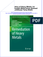 Ebook Remediation of Heavy Metals 1St Edition Inamuddin Mohd Imran Ahamed Eric Lichtfouse Tariq Altalhi Online PDF All Chapter